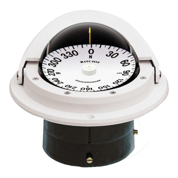 RITCHIE F-82W VOYAGER COMPASS FLUSH MOUNT - WHITE