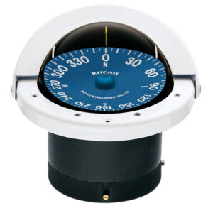 RITCHIE SS-2000W SUPERSPORT COMPASS FLUSH MOUNT - WHITE