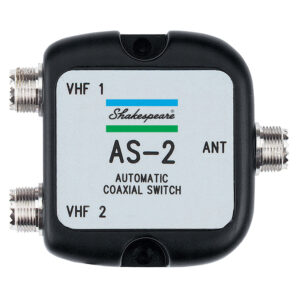 SHAKESPEARE AS-2 AUTOMATIC COAXIAL SWITCH 1 ANT 2 RADIOS