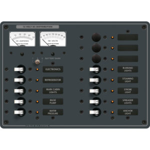 BLUE SEA 8068 PANEL DC 13 POS V/AMMETER