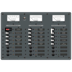 BLUE SEA 8184 BREAKER PANEL 16-12V 8-230VAC