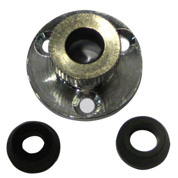 SHAKESPEARE 4184 CHROME PLATED CABLE OUTLET CONNECTOR