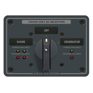 BLUE SEA 8369 AC ROTARY PANEL 120 +