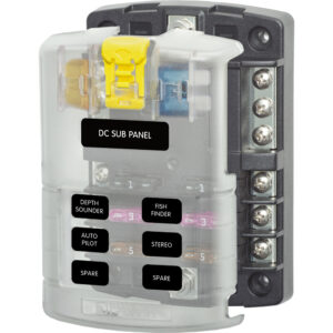 BLUE SEA 5025 FUSE BLOCK SCREW TERM BLADE