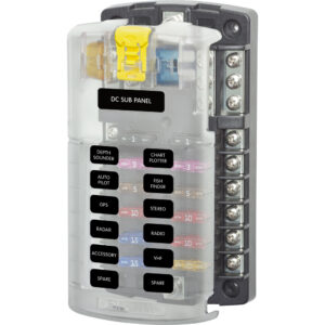BLUE SEA 5026 FUSE BLOCK SCREW TERM BLADE