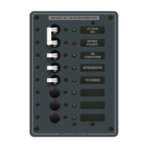 BLUE SEA 8027 BREAKER PANEL 120VAC 7 POS