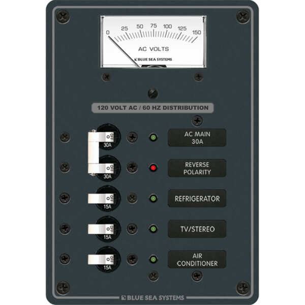 BLUE SEA 8043 BREAKER PANEL 120VAC 3 POS