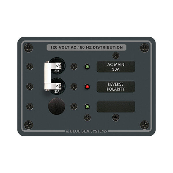 BLUE SEA 8029 PANEL 120VAC MAIN + 1 POS