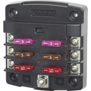 BLUE SEA 5033 FUSE BLOCK SCREW TERM BLADE