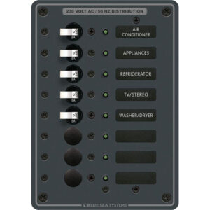 BLUE SEA 8159 PANEL 230VAC 8 POSITION