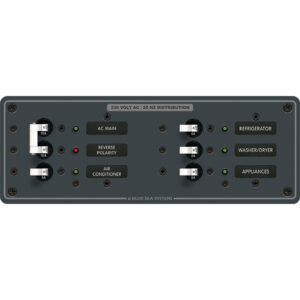 BLUE SEA 8199 BREAKER PANEL 230VAC 6 POS
