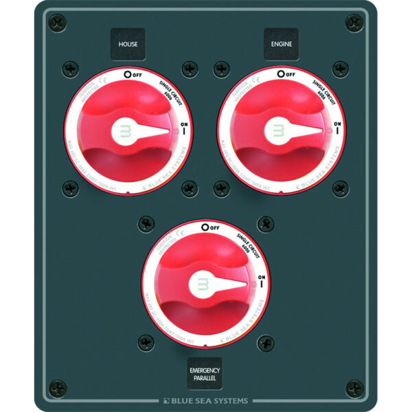 BLUE SEA 8280 PANEL DC PARALLEL 3 SWITCHES