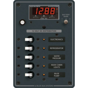 BLUE SEA 8401 BREAKER PANEL DC 5 POS