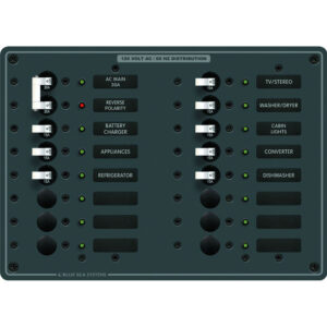 BLUE SEA 8464 BREAKER PANEL 120VAC 16 POS