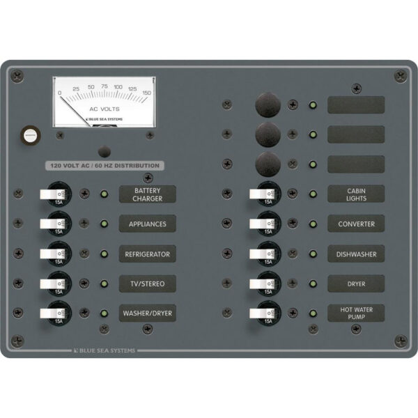 BLUE SEA 8479 BREAKER PANEL 120VAC 13 POS