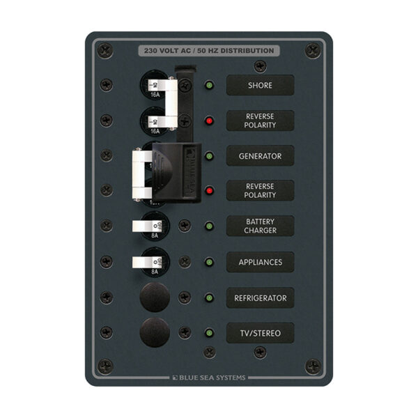 BLUE SEA 8567 BREAKER PANEL 230VAC SOURCE