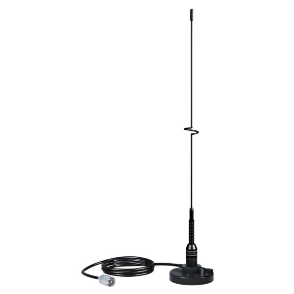 SHAKESPEARE VHF 19" 5218 BLACK SS WHIP MAGNETIC MOUNT