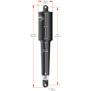 LENCO 12V 4 1/4" STROKE  ACTUATOR W/ 6' WIRE