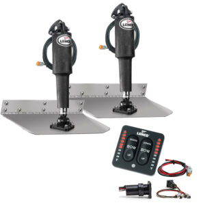 LENCO 9"X9" TRIM TAB KIT W/  INDICATOR SWITCH