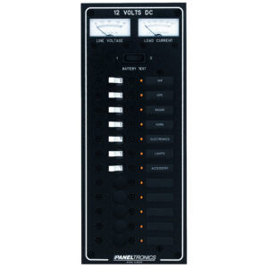 PANELTRONICS DC 12 POSITION CIRCUIT BREAKER PANEL WITH