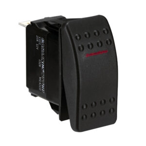 PANELTRONICS SWITCH SPST BLACK ON/OFF ROCKER