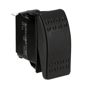 PANELTRONICS SWITCH SPST BLACK ON/ON ROCKER