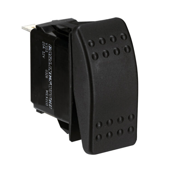 PANELTRONICS SWITCH SPST BLACK ON/ON ROCKER