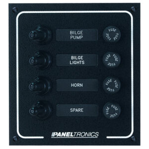 PANELTRONICS WATERPROOF DC 4  POSITION BOOTED TOGGLE & FUSE