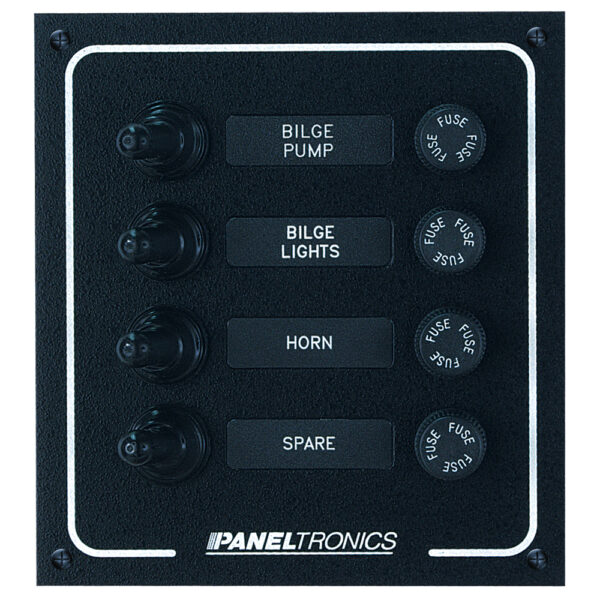 PANELTRONICS WATERPROOF DC 4  POSITION BOOTED TOGGLE & FUSE
