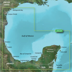 GARMIN VUS032R SOUTHERN GULF  MEXICO BLUECHART G3 VISION