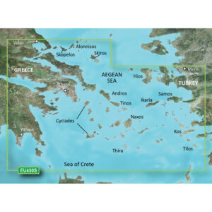 GARMIN VEU450S ATHENS AND  CYCLADES BLUECHART G3 VISION