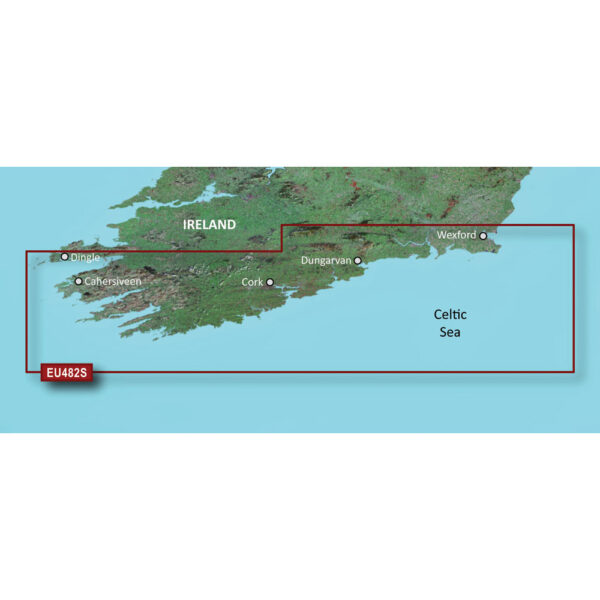GARMIN VEU482S WEXFORD TO  DINGLE BAY BLUECHART G3 VISION