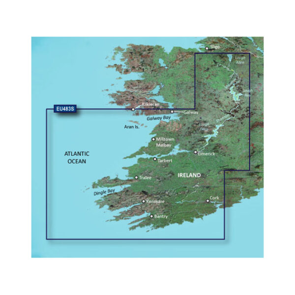 GARMIN VEU483S GALWAY BAY TO CORK BLUECHART G3 VISION