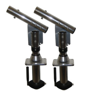 LEE'S SIDEWINDER BOLT-ON MOUNT LAY-DOWN VERSION SILVER (PAIR)