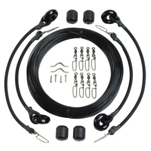LEE'S DELUXE RIGGING KIT 37' MAX LENGTH BLACK MONO DOUBLE