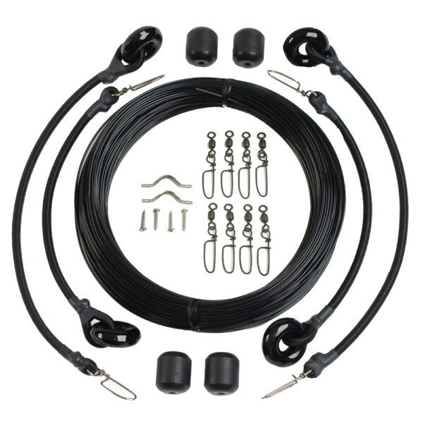 LEE'S DELUXE RIGGING KIT 37' MAX LENGTH BLACK MONO DOUBLE