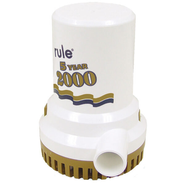 RULE 2000 GPH GOLD SERIES NON  AUTOMATIC BILGE PUMP