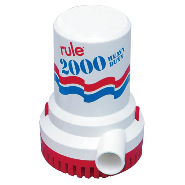 RULE 2000 GPH NON AUTOMATIC  BILGE PUMP 12V