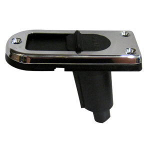 PERKO SPARE PLUG IN BASE W/  SLIDE COVER 2 PIN CHROME PLAT