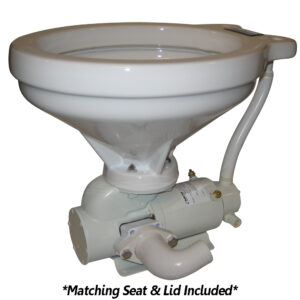 RARITAN CROWN HEAD HI-BOY BOWL WHITE 90DEG DISCHARGE 12VDC CD