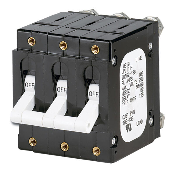 PANELTRONICS CIRCUIT BREAKER UPL/C FRAME 100A 3 POLE WHITE