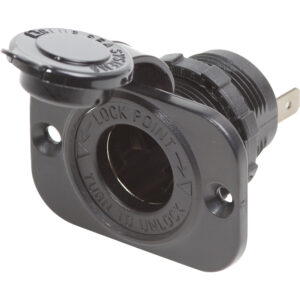BLUE SEA 1011 DASH SOCKET 12V  BLACK