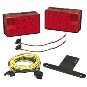 WESBAR 4"X6" LED TRAILER LIGHT KIT OVER 80" WATERPROOF