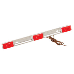 WESBAR RED WATERPROOF ID LIGHT BAR STAINLESS STEEL