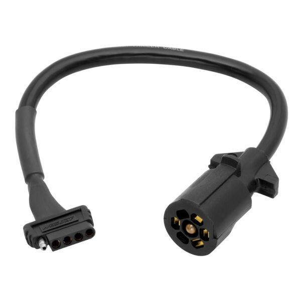 WESBAR 7-WAY ROUND TO 5-FLAT FEMALE ADAPTER 18"