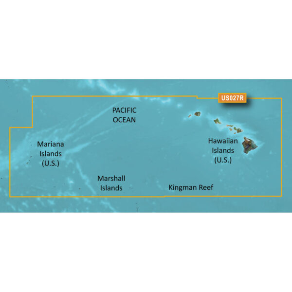 GARMIN BLUECHART G3 HXUS027R  HAWAIIAN ISLANDS - MARIANA
