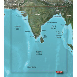 GARMIN BLUECHART G3 HXAW003R  INDIAN SUBCONTINENT MICROSD