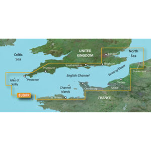 GARMIN BLUECHART G3 HXEU001R  ENGLISH CHANNEL MICROSD & SD