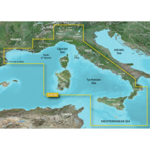 GARMIN BLUECHART G3 HXEU012R  ITALY WEST COAST MICROSD &