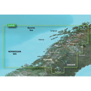 GARMIN BLUECHART G3 HXEU053R  TRONDHEIM - TROMSO MICROSD &